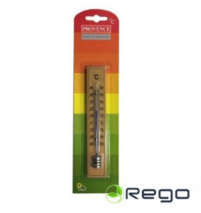 PROVENCE Termometrs 15cm istabas/gaišs koks