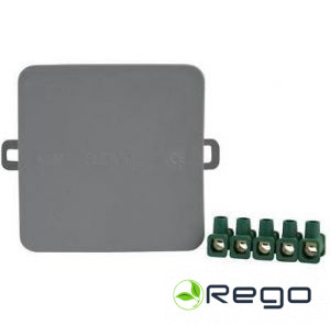 Instalācijas kārba ar 5 pol. klemmēm 85x85x37mm/IP54 (030913S)
