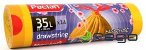 Atkritumu maisi 35L 14gab, Drawstr. 15mkr/152g