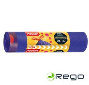 Atkritumu maisi 60L 10gab, Drawstr. 15mkr/159g