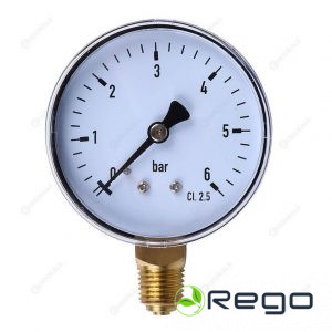 Manometrs D50-R 0-6bar 1/4" Italtecnica (04209)
