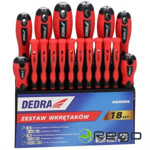 Dedra 06A095 Skruvgriežu komplekts 18gab.