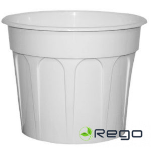 Puķu pods Karo 23cm balts