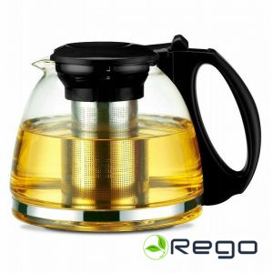 Stikla tējkanna/ Tējas un zāļu uzlējumu pagatavošanai 1100ml, 0779M,KAMILLE