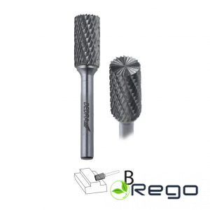Dedra 07F612 Cilindriska tapu frēze ar zobiem B 12x25mm, tapa 6mm