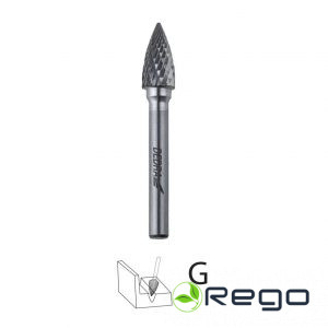 Dedra 07F661 Tapu frēze smaila asa G 10x20mm, tapa 6mm.