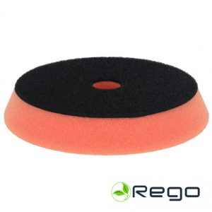 Dedra 08T824 Pulēšanas sūklis ar velcro pārklājumu, ciets 150mm, oranžs