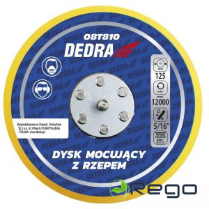 Dedra 08T810 Stiprinājuma disks ar velcro pārklajumu 125mm