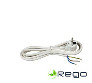 0518 Cable H05VV-F3G1,5/3m balts vads ar dakšu