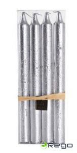 Galda sveces 4gb. 23.5cm sudraba