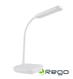 LED galda lampa 12W 1280Lm 2700-6500K 3CCT aptumš.atmiņ.funkc.adapt.,balta