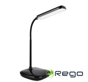 LED galda lampa 12W 1280m 2700-6500K 3CCT aptumšošanas atmiņas funkc.,adapt.melna