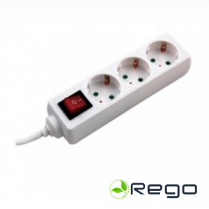 Pagarinājums 1,5m, H05VV-F 3G1,0 mm2, maks. 3600 W, ar slēdzi (17717S)