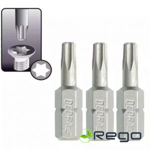Dedra 18A03T200-03 Skrūvgriežu uzgaļi Torx T20x25mm. 3gab.