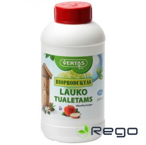 Bio- Šķidrums sausajām tualetēm ar ābolu smaržu Vertas, 500 ml