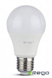 V-tac spuldze E27 9W LED silti balta