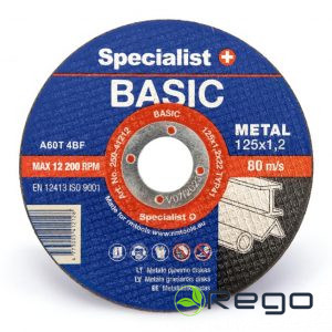 Specialist Metāla griešanas disks BASIC 125x1,2x22, (250-41212)