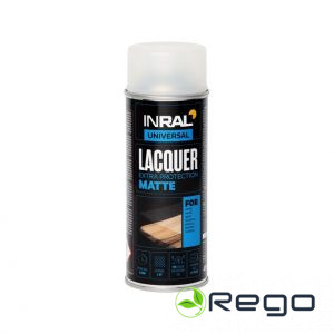 INRAL LACQUER Akrila laka caurspīdīga, matēta, 400ml (26-7-0-003)