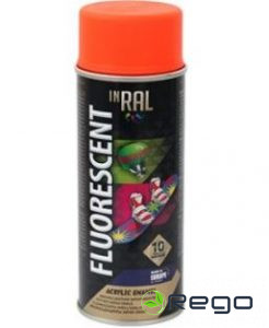 INRAL emalja aerosols fluorescent,oranža