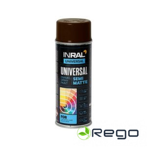 Emalja Aerosola INRAL UNIVERSAL RAL8017 šokolāde pusmatēta 400ml (26-7-6-017)