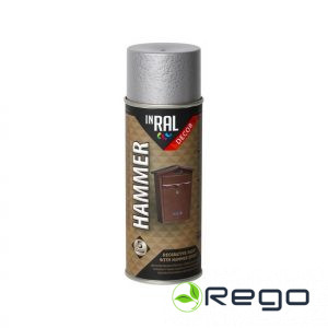 Dekoratīvā Aerosola krāsa DECOR HAMMER, sudraba, 400ml
