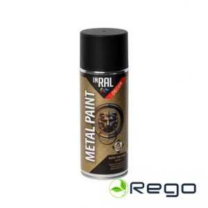 Aerosolkrāsa metālam 4in1, DECOR, melna matēta, 400ml, INRAL (26-8-3-001)