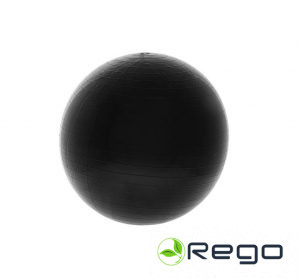 Atom fitnesa bumba 65cm melna