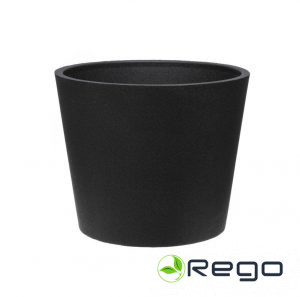 Termo puķu pods Classic 60cm, melns