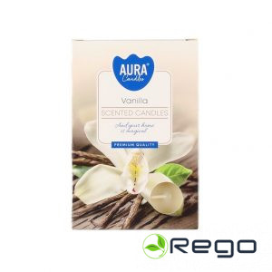 Aura aromātiskās tējas sveces 6gab Vanilla