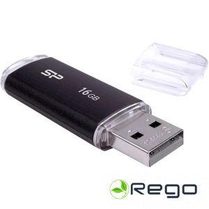 Silicon Power zibatmiņa 16GB Ultima U02, melna