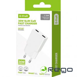 D-Fruit lādētājs 30W 2x USB-C DF147