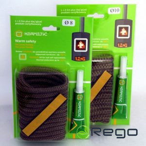 Kamīna durvju diegs 2,5m 12mm+līme 20ml (32473)