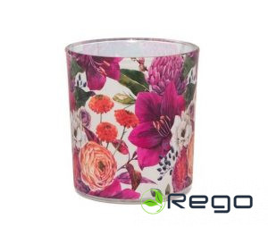 Aromātiskā svece stikla glāzē Floral Inspiration