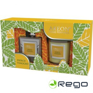 Areon Komplekts, mājas smaržas un sveces Dolce Viaggio, 150 ml