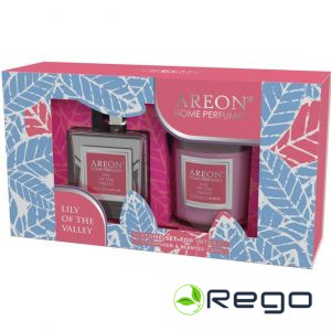 Areon komplekts, mājas smaržas un sveces Lily of the Valley  , 150 ml