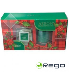 Areon komplekts, mājas smaržas un sveces  Nordic Forest, 150 ml