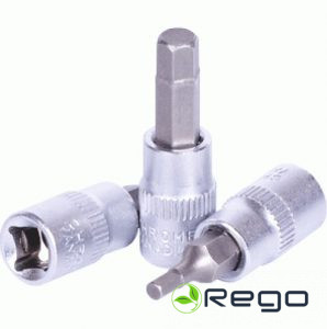 Muciņa ar seškanšu ieliktni  HEX 8mm (1/4"  L=38mm) Avtodelo