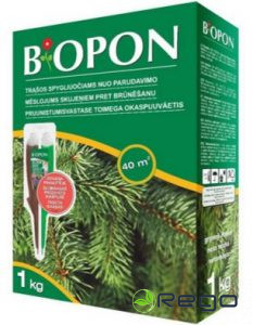 Biopon granulas pret skuju krāsas maiņu