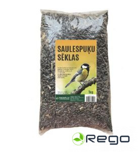 Saulespuķu sēkliņas 1kg, melnas