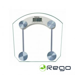 Rosberg 555551650B ķermeņa svari, stikls 4 ciparu LCD, 180 kg