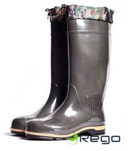 Vīr. PVC zābaki PS15-1UMT-44 ar manž. un ieliekamu silto zeķi h 44cm, 44 izm.