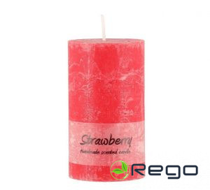 Svece Rustic fragrance 6,8x12cm Strawberry