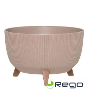4Living puķu pods Roma Eco ar kājām 47cm latte