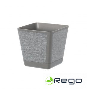 4Living puķu pods Kora Textil pelēks 18cm