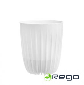 4Living puķu pods Mira balts 19cm