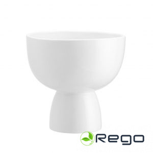 4Living puķu pods Cup 20cm balts