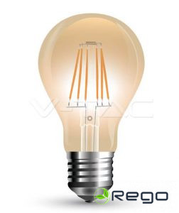 V-TAC  E27 10W(900Lm) LED Spuldze Filament AMBER, A67, 2200K 7157