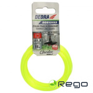 Dedra 80Z13152 Trimmera aukla 1,3mm / 15m kvadrātveida