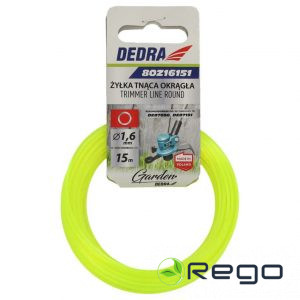 Dedra 80Z16151 Trimmera aukla 1,6mm / 15m apaļā