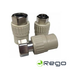Pāreja 20 x 1/2"F, ar uzgriezni, pelēka, B24 1/2-20 GREY (84115)